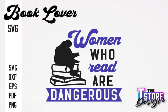 Book Lover SVG | Book Quotes SVG Design | Book Lover v.1 SVG The T Store Design 