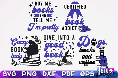 Book Lover SVG | Book Quotes SVG Design | Book Lover v.1 SVG The T Store Design 