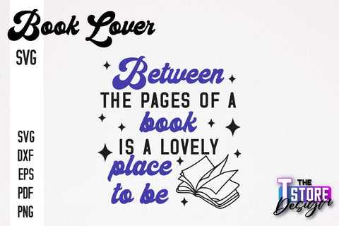 Book Lover SVG | Book Quotes SVG Design | Book Lover v.1 SVG The T Store Design 