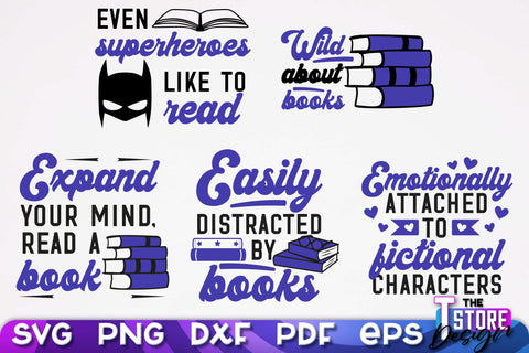 Book Lover SVG | Book Quotes SVG Design | Book Lover v.1 SVG The T Store Design 