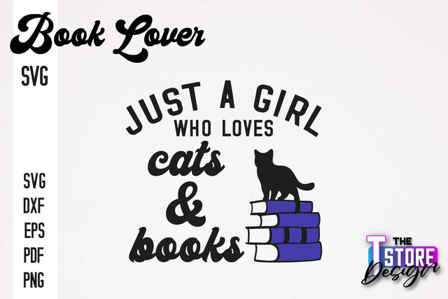 Book Lover SVG | Book Quotes SVG Design | Book Lover v.1 SVG The T Store Design 