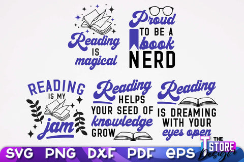 Book Lover SVG | Book Quotes SVG Design | Book Lover v.2 SVG The T Store Design 