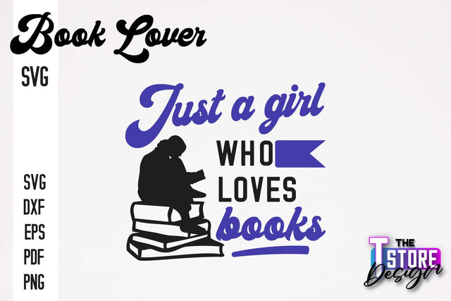 Book Lover SVG | Book Quotes SVG Design | Book Lover v.2 SVG The T Store Design 