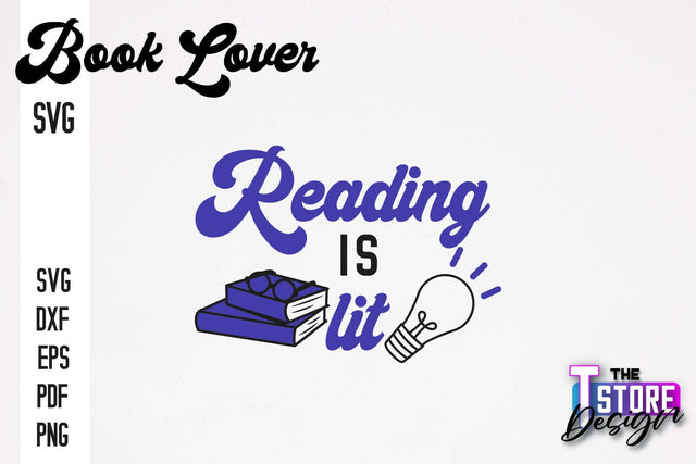 Book Lover SVG | Book Quotes SVG Design | Book Lover v.2 SVG The T Store Design 