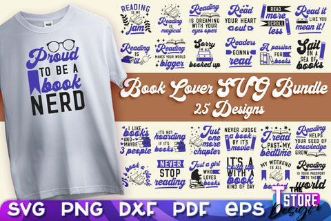 Book Lover SVG | Book Quotes SVG Design | Book Lover v.2 SVG The T Store Design 