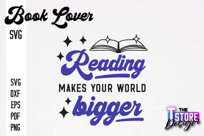 Book Lover SVG | Book Quotes SVG Design | Book Lover v.2 SVG The T Store Design 