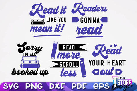 Book Lover SVG | Book Quotes SVG Design | Book Lover v.2 SVG The T Store Design 