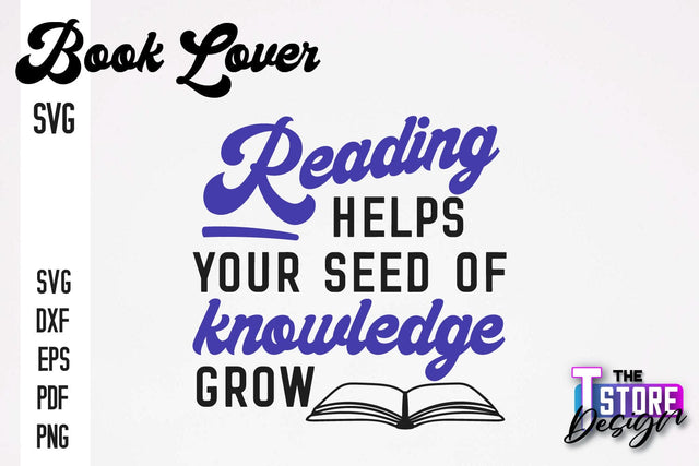 Book Lover SVG | Book Quotes SVG Design | Book Lover v.2 SVG The T Store Design 