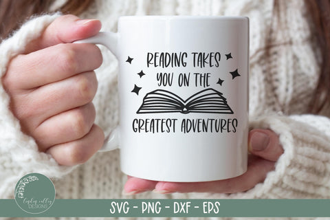Book Lover SVG-Reading SVG-Books SVG SVG Linden Valley Designs 