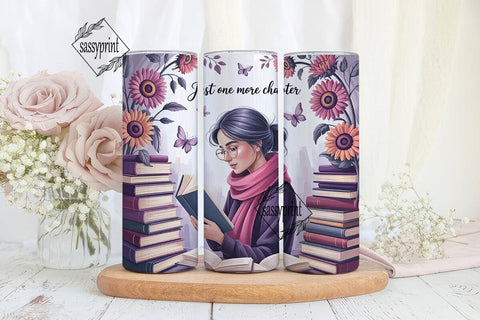 Book Lover Tumbler Wrap 20oz Sublimation sassyprint 
