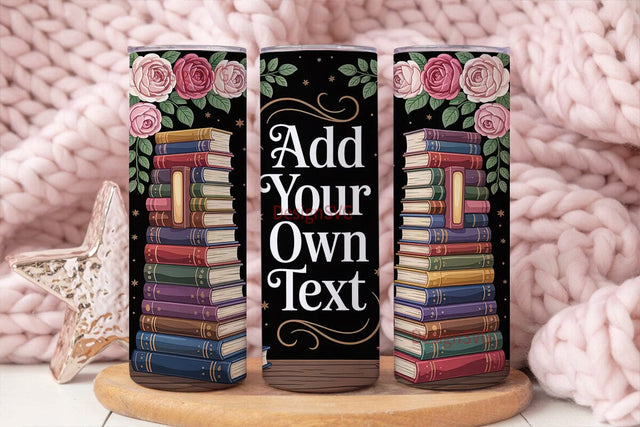 Book Lover Tumbler Wrap PNG Sublimation DesignSVG 