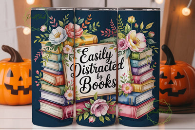 Book Lover Tumbler Wrap PNG Sublimation PixelChick 