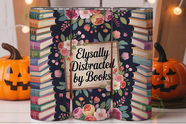 Book Lover Tumbler Wrap PNG Sublimation PixelChick 