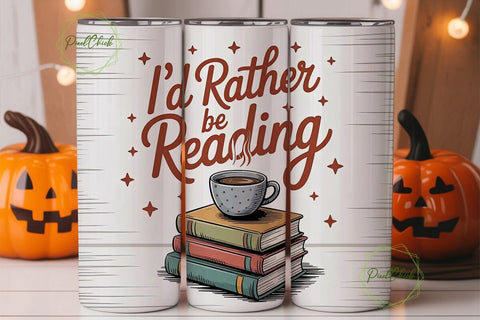 Book Lover Tumbler Wrap PNG Sublimation PixelChick 