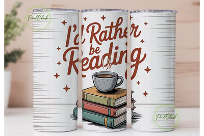 Book Lover Tumbler Wrap PNG Sublimation PixelChick 
