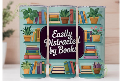 Book Lover Tumbler Wrap PNG Sublimation PixelChick 