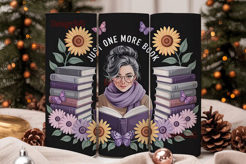 Book Lover Tumbler Wrap Sublimation DesignSVG 