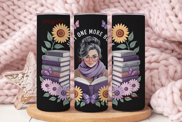 Book Lover Tumbler Wrap Sublimation DesignSVG 