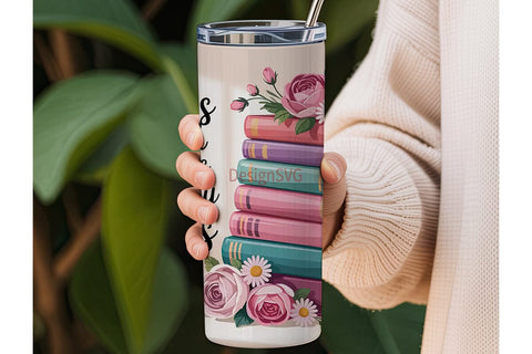 Book Lover Tumbler Wrap Sublimation DesignSVG 
