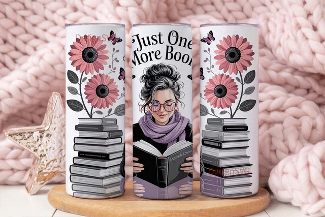 Book Lover Tumbler Wrap Sublimation DesignSVG 