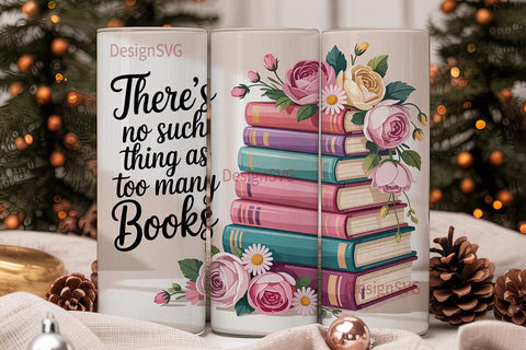Book Lover Tumbler Wrap Sublimation DesignSVG 