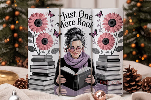 Book Lover Tumbler Wrap Sublimation DesignSVG 