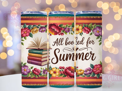 Book Lover Vintage Floral Tumbler, Summer Tumbler Wrap, Floral Tumbler Design, Vintage Books Tumbler, 20oz Skinny Tumbler, Reading Tumbler Wrap, Bookish Tumbler Sublimation SvggirlplusArt 