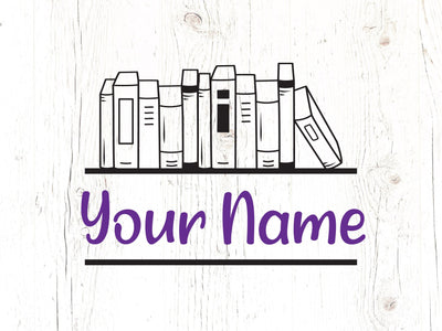 Book Monogram svg SVG Caffeinated SVGs 