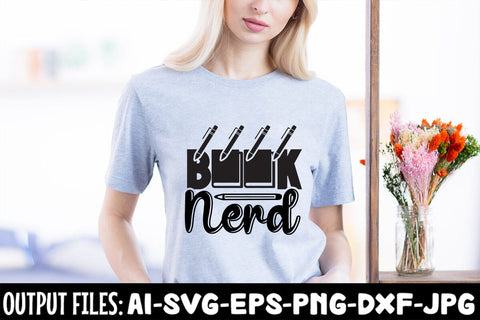 Book Nerd svg design SVG Rafiqul20606 