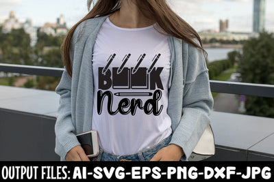 Book Nerd svg design SVG Rafiqul20606 