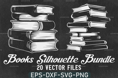 Book Svg, Books Silhouette, Stack of books Svg, Back To School Svg SVG DesignDestine 