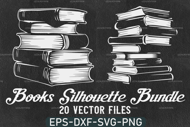 Book Svg, Books Silhouette, Stack of books Svg, Back To School Svg SVG DesignDestine 