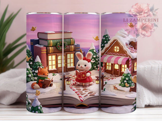 Book Winter Wonderland 20oz Tumbler, Book Winter PNG, Winter Wonderland, Wonderland Tumbler, Bookish Winter PNG, Winter Book Tumbler, Book Lover Tumbler, 20oz Tumbler Wrap Sublimation Li Zamperini 