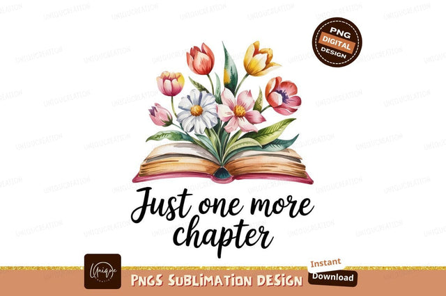 Book With Watercolor Flowers Sublimation Png Sublimation Designangry 