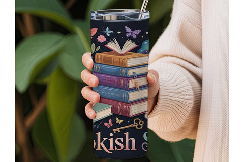 Bookish Soul 20oz Tumbler Wrap Sublimation DesignSVG 