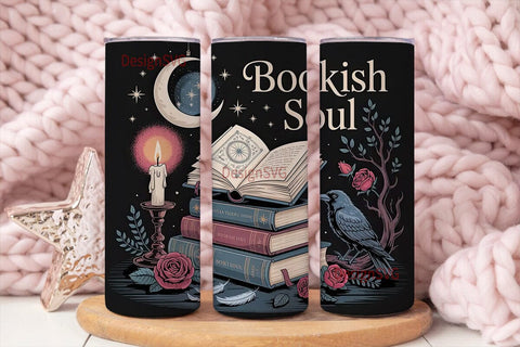 Bookish Soul 20oz Tumbler Wrap Sublimation DesignSVG 