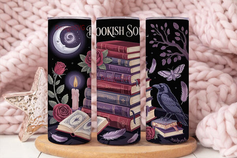 Bookish Soul 20oz Tumbler Wrap Sublimation DesignSVG 