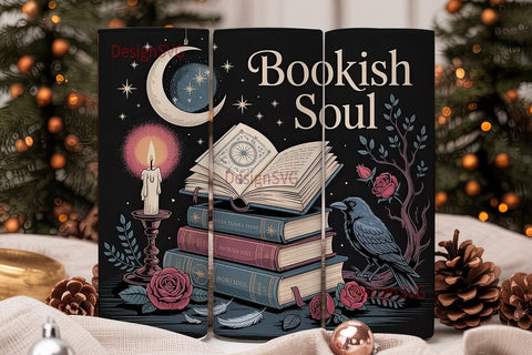 Bookish Soul 20oz Tumbler Wrap Sublimation DesignSVG 