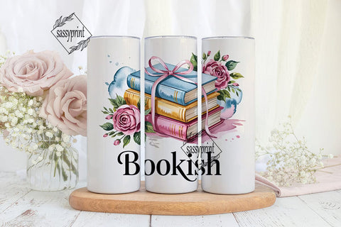 Bookish Tumbler Wrap PNG Sublimation sassyprint 