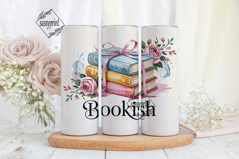 Bookish Tumbler Wrap PNG Sublimation sassyprint 