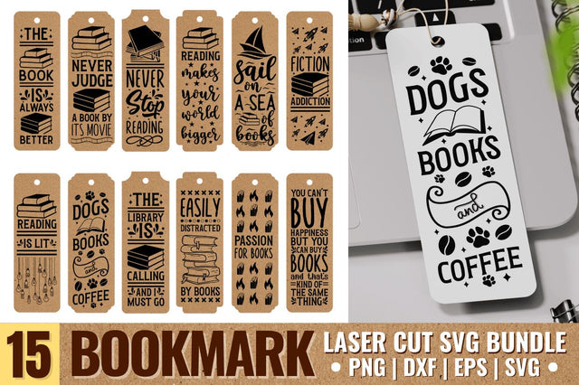 Bookmark Laser Cut SVG Bundle SVG Designangry 
