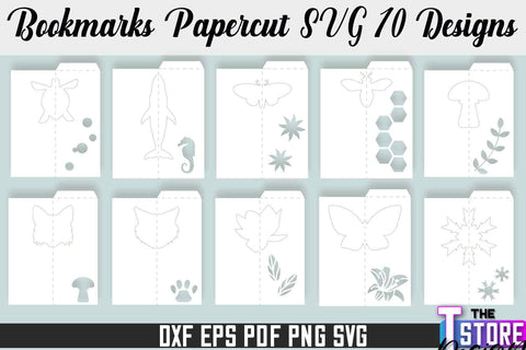 Bookmark Papercut SVG | Corner Bookmark SVG | Book Lover SVG The T Store Design 