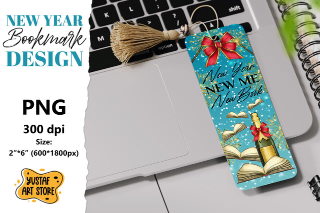 Bookmark printable design. New year bookmark quote Sublimation Yustaf Art Store 