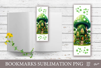 Bookmarks PNG. Green House PNG. Plant House PNG Sublimation Olga Terlyanskaya 