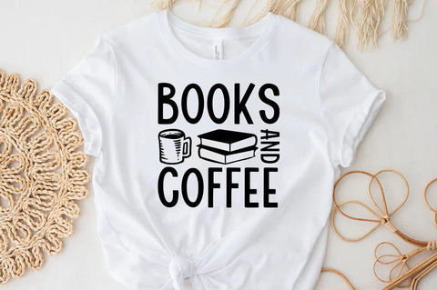 Books and coffee, Reading SVG SVG FiveStarCrafting 