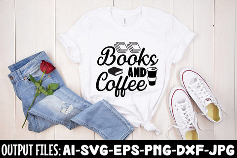 Books And Coffee svg design SVG Rafiqul20606 