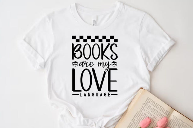 Books are my love language, Reading SVG SVG FiveStarCrafting 
