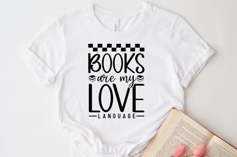 Books are my love language, Reading SVG SVG FiveStarCrafting 