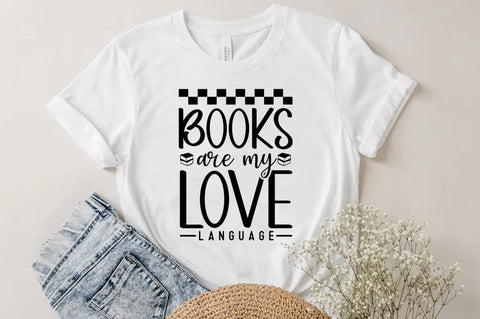 Books are my love language, Reading SVG SVG FiveStarCrafting 