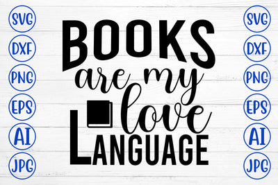 Books Are My Love Language SVG Cut File SVG Syaman 